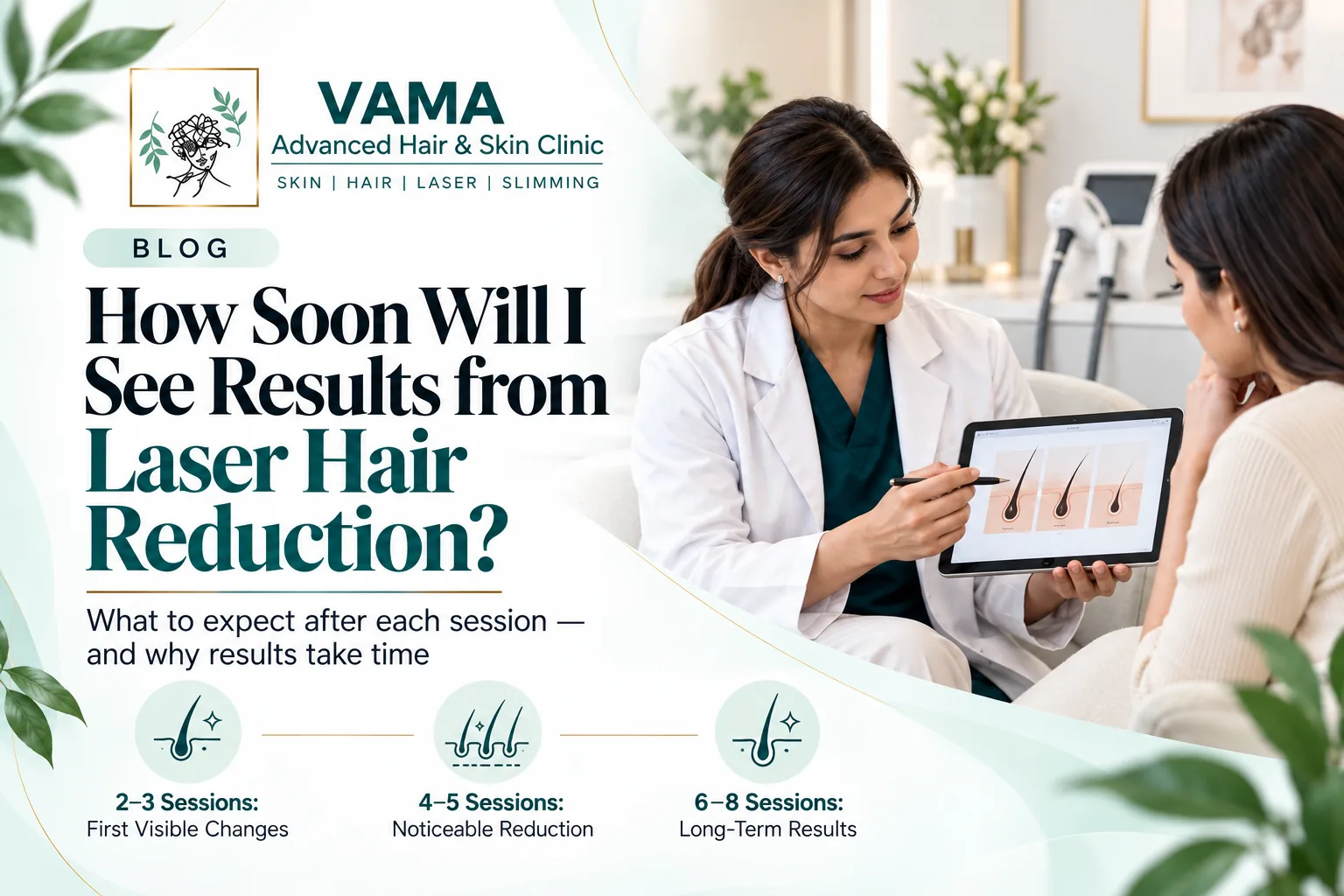 How Soon Will I See Results from Laser Hair Reduction?