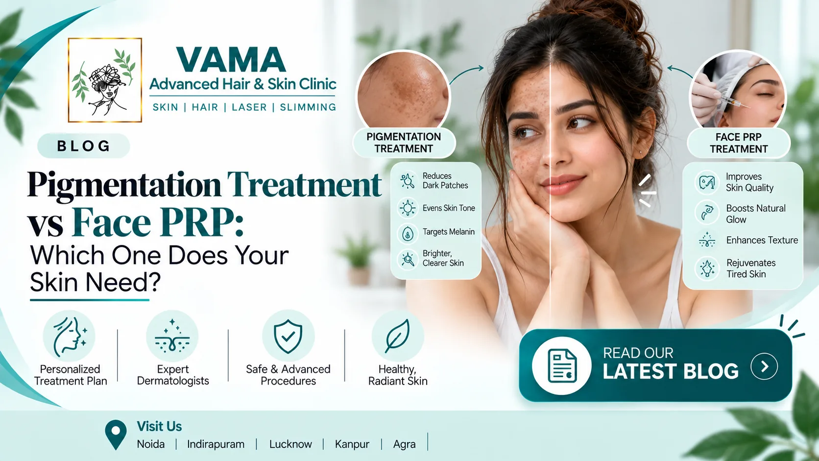 Pigmentation Treatment vs Face PRP: Which One Does Your Skin Need?