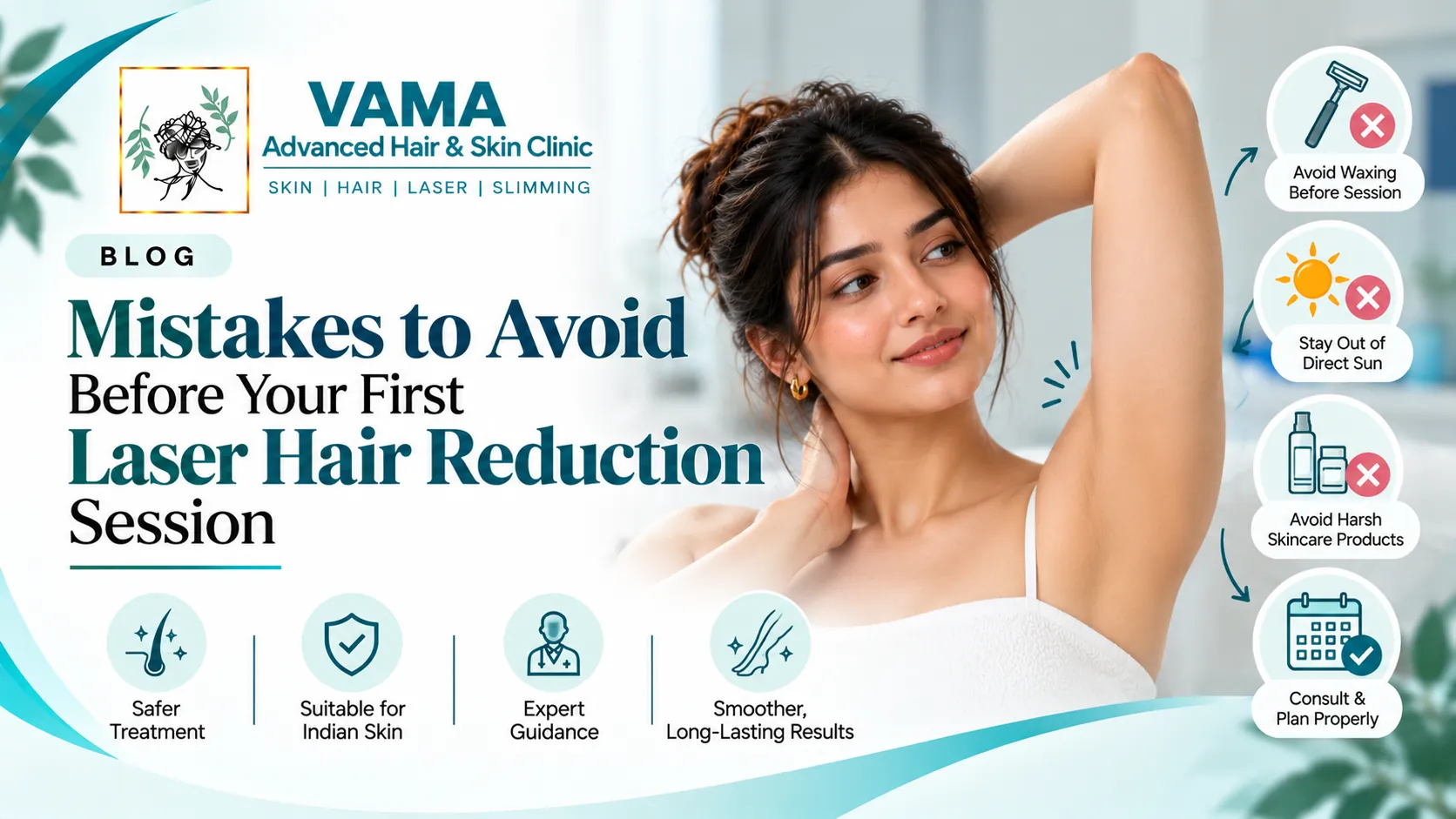 Mistakes to Avoid Before Your First Laser Hair Reduction Session