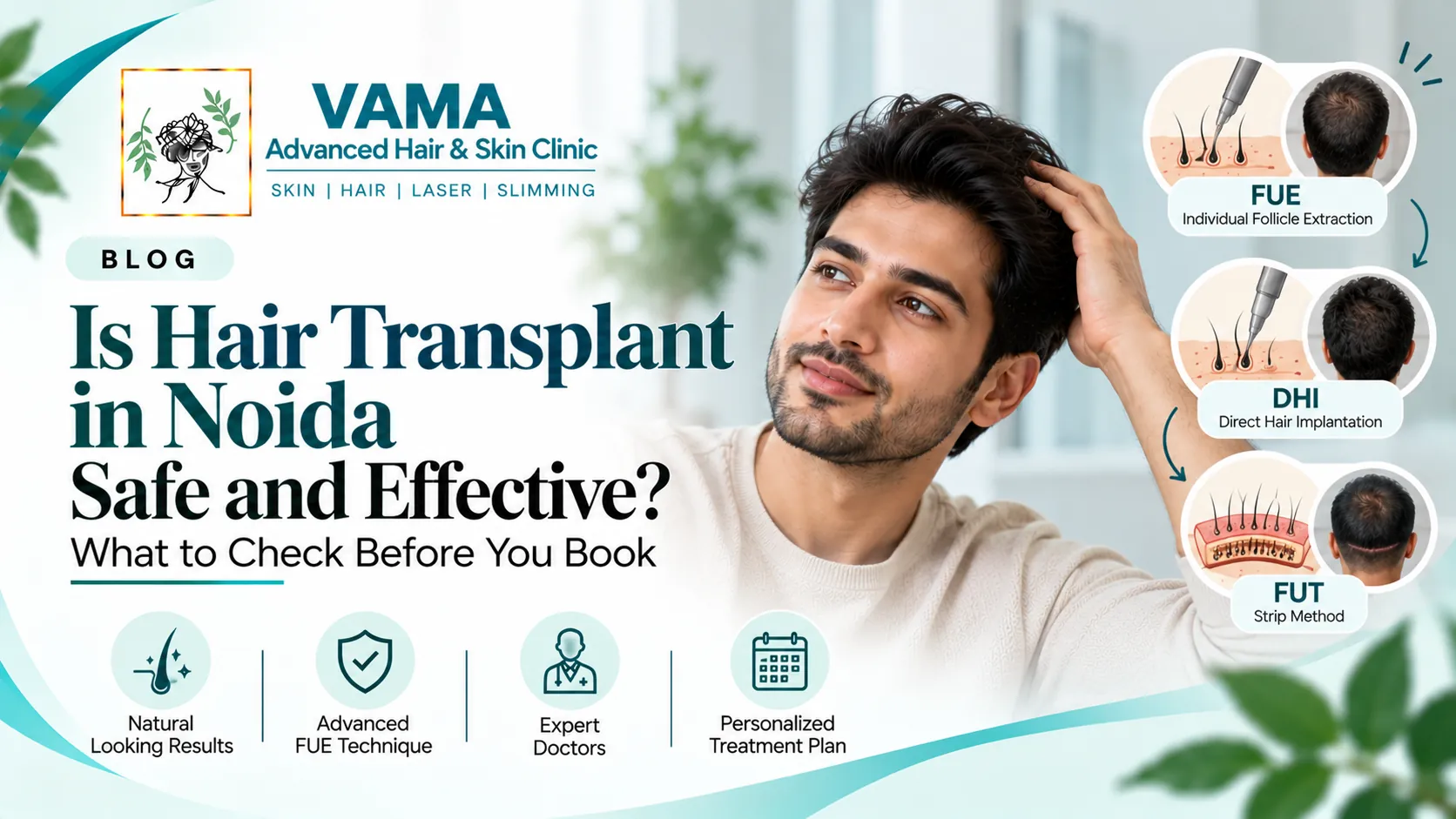 Is Hair Transplant in Noida Safe and Effective? What to Check Before You Book