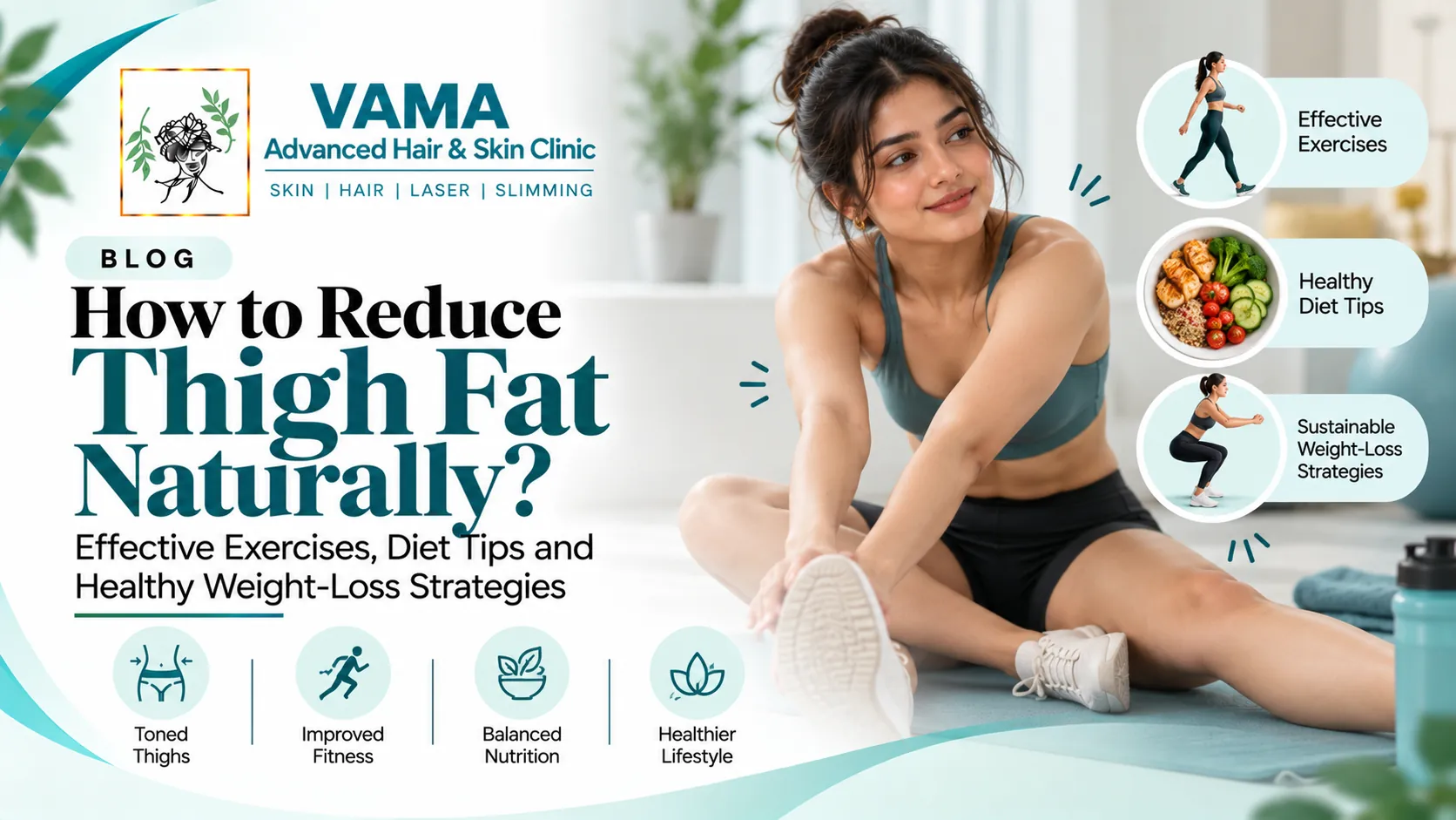 How to Reduce Thigh Fat Naturally? Effective Exercises, Diet Tips and Healthy Weight-Loss Strategies