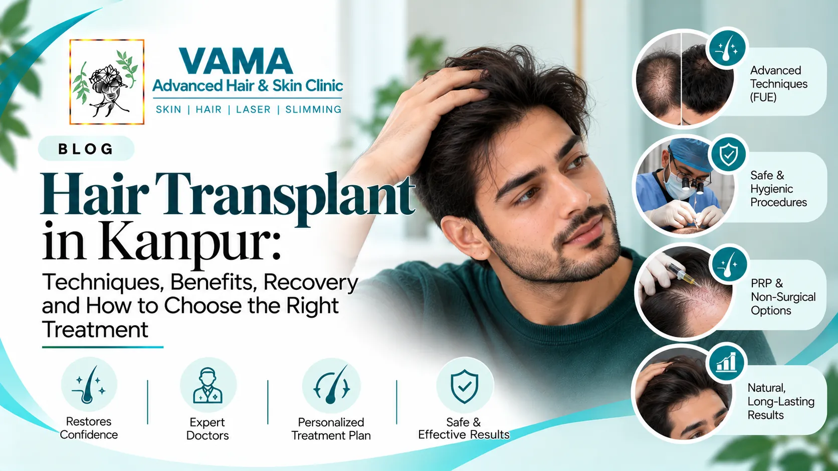 Hair Transplant in Kanpur: Techniques, Benefits, Recovery and How to Choose the Right Treatment
